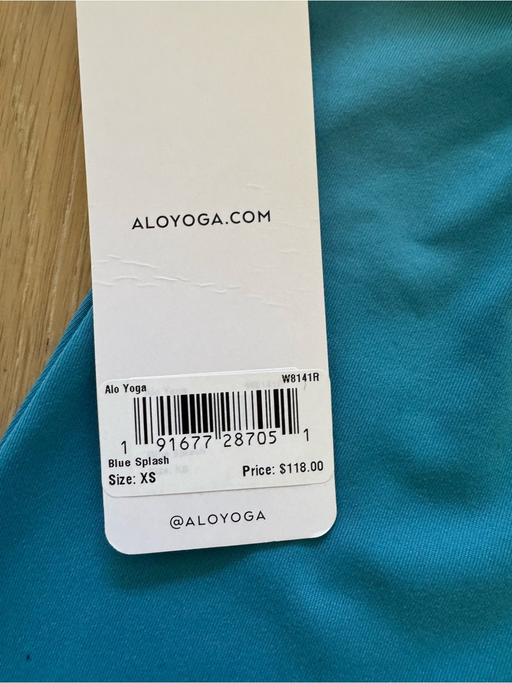 NWT ALO YOGA Charmed Point Collar Sleeveless Tennis Dress in Blue Splash Sz XS - Picture 6 of 6